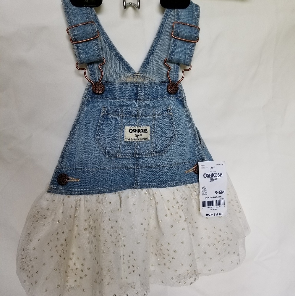 NWT Oshkosh Coverall Jean Dress